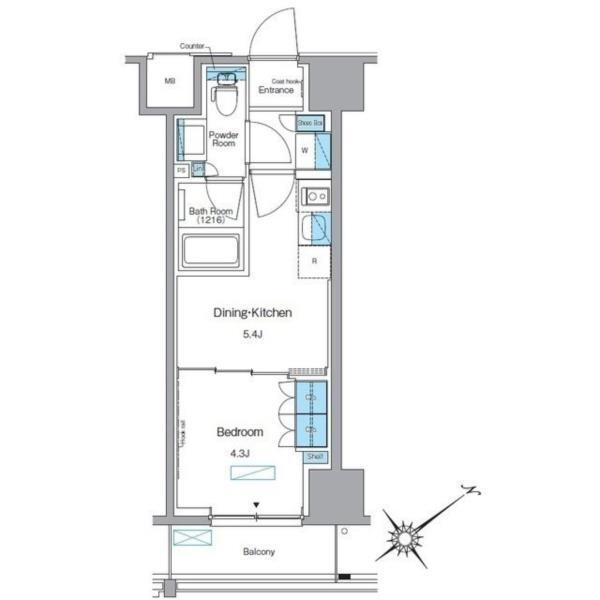 ルフォンプログレ赤塚（902） 間取り図画像