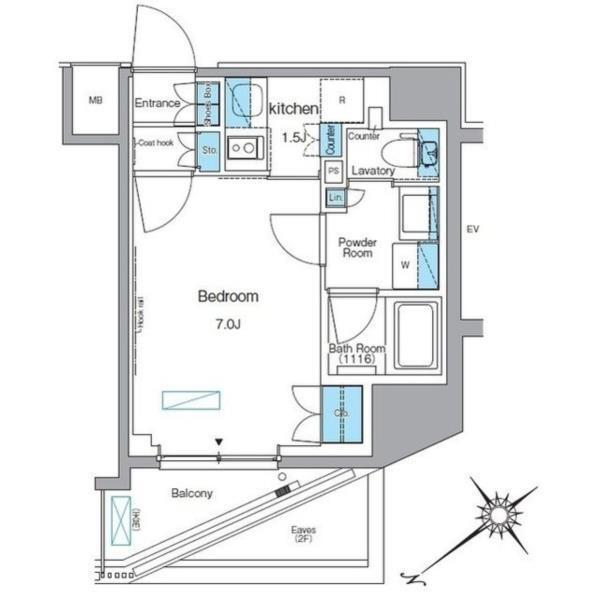 ルフォンプログレ赤塚（907） 間取り図画像