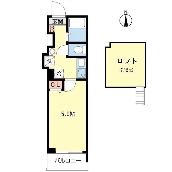 スクエア氷川台（305） 間取り図画像