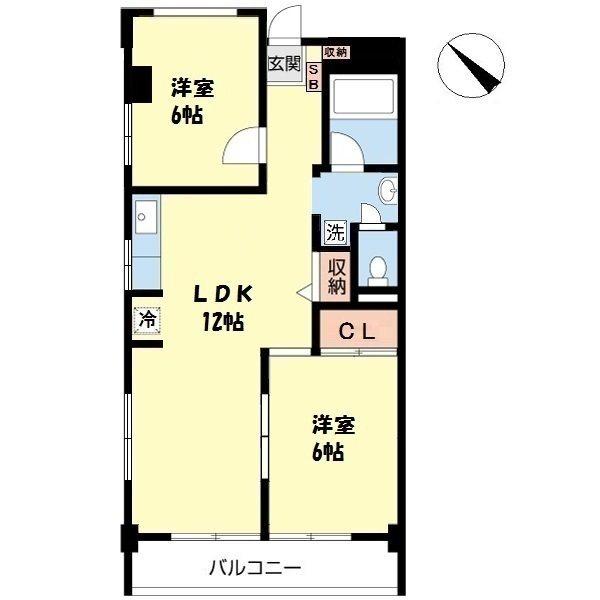 氷川台サンハイツ（406） 間取り図画像