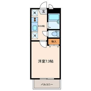 ザ ファースト プレイス（103） 間取り図画像