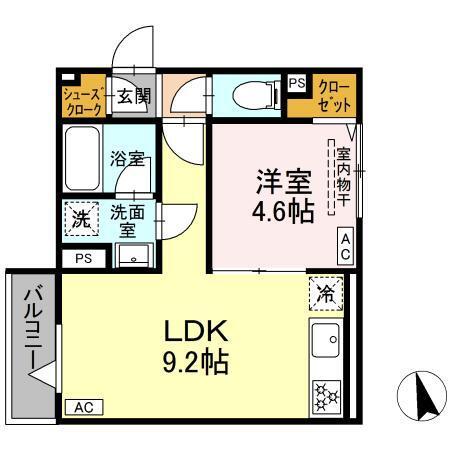 セレスティア羽沢　B棟（204） 間取り図画像