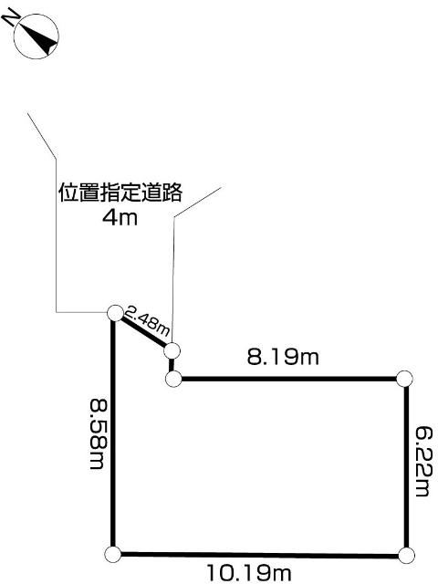 所沢市下安松土地 区画図