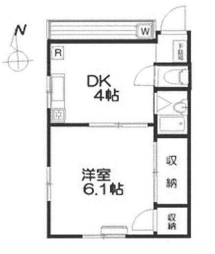 世田谷区用賀アパート 間取り図画像