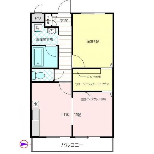 ハイツイチノA（26） 間取り図画像