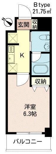 世田谷区中町マンション 間取り図画像