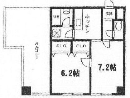 世田谷区用賀マンション 間取り図画像