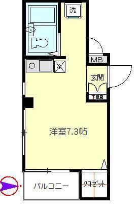 ノクティエイチⅡ（303） 間取り図画像