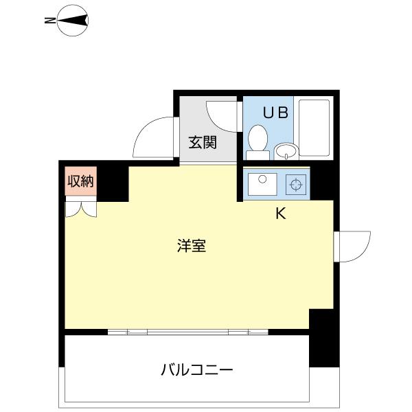 鶴田第一ビル（501） 間取り図画像