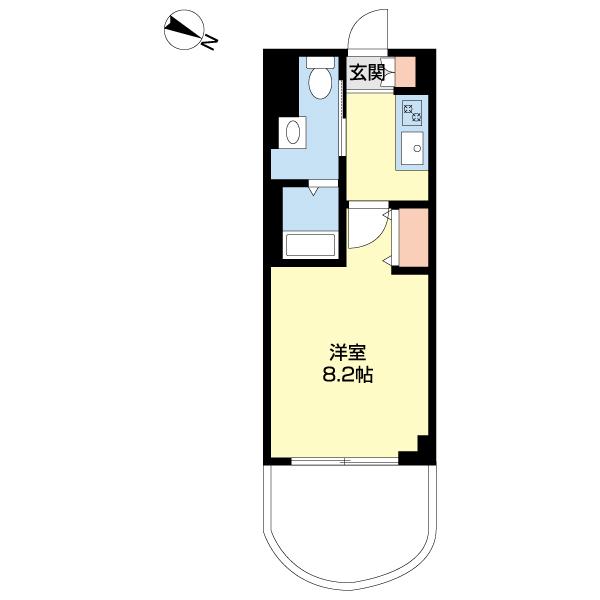 六軒町弐番館（306） 間取り図画像