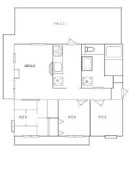 メランジェ・パオ（402） 間取り図画像