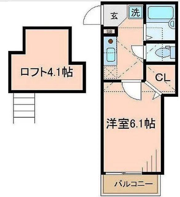 ラ・メール溝の口（101） 間取り図画像