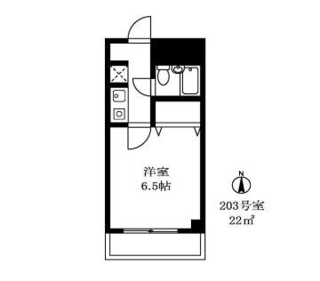 世田谷区弦巻マンション 間取り図画像
