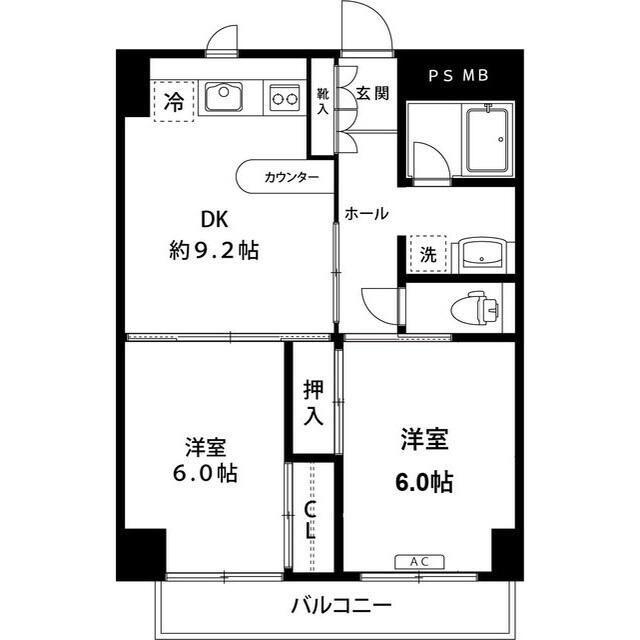 ヴェルドミール梶ヶ谷（404） 間取り図画像