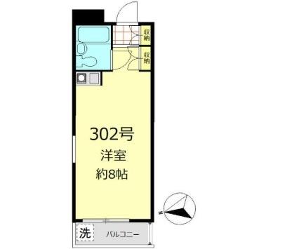 世田谷区弦巻マンション 間取り図画像