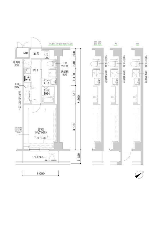 RELUXIA武蔵中原Ⅱ（601） 間取り図画像
