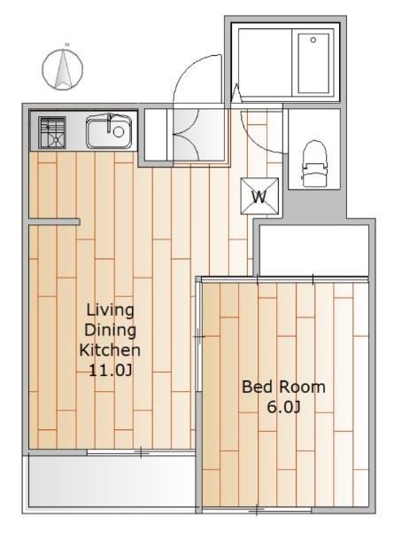 世田谷区弦巻マンション 間取り図画像