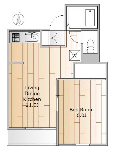 世田谷区弦巻マンション 間取り図画像