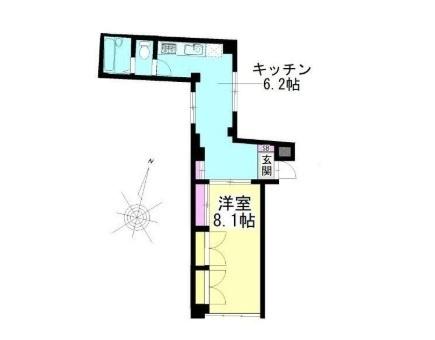 世田谷区用賀マンション 間取り図画像