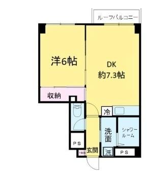 世田谷区弦巻マンション 間取り図画像
