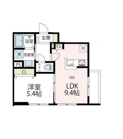 ブルーム武蔵中原（101） 間取り図画像