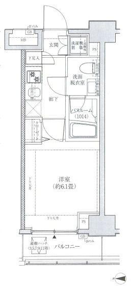 ロアール武蔵新城（202） 間取り図画像