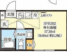 ルミナス生田（202） 間取り図画像