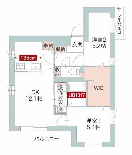 シャノワール（301） 間取り図画像