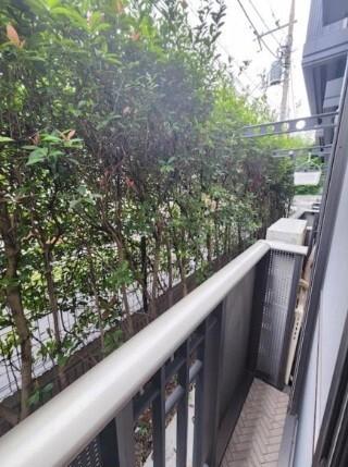 世田谷区弦巻アパート バルコニー