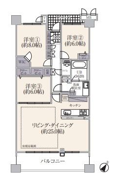 ルネたまプラーザ（416） 間取り図画像