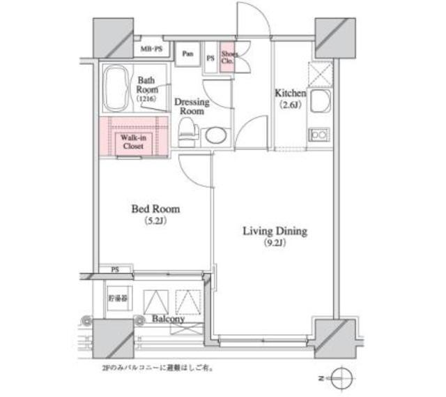 パークキューブ八丁堀（503） 間取り図画像