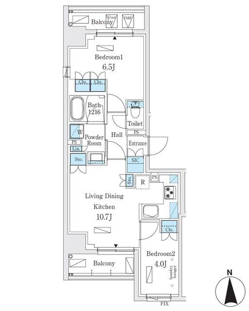 ジオエント秋葉原（702） 間取り図画像