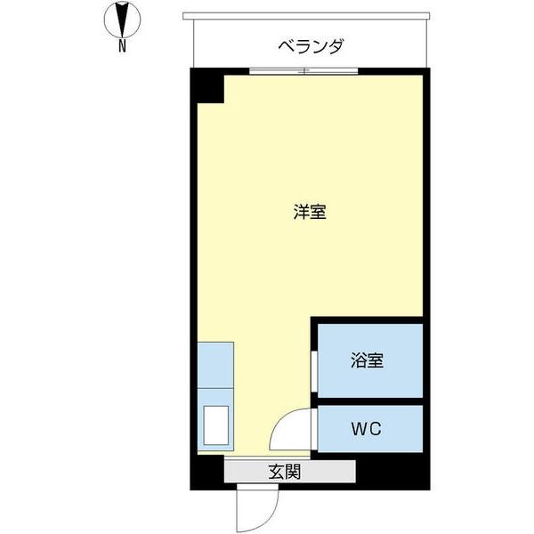 熊谷朝日第二ハイツ（401） 間取り図画像