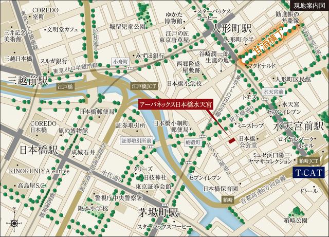 アーバネックス日本橋水天宮（304） 地形図・案内図