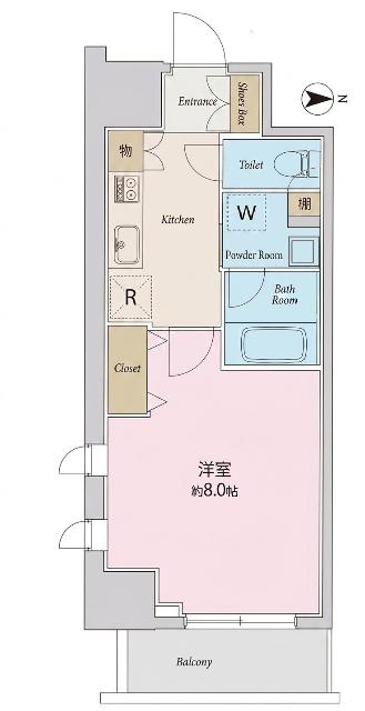 クローバー高輪（405） 間取り図画像