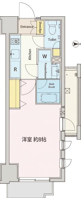 クローバー高輪（301） 間取り図画像