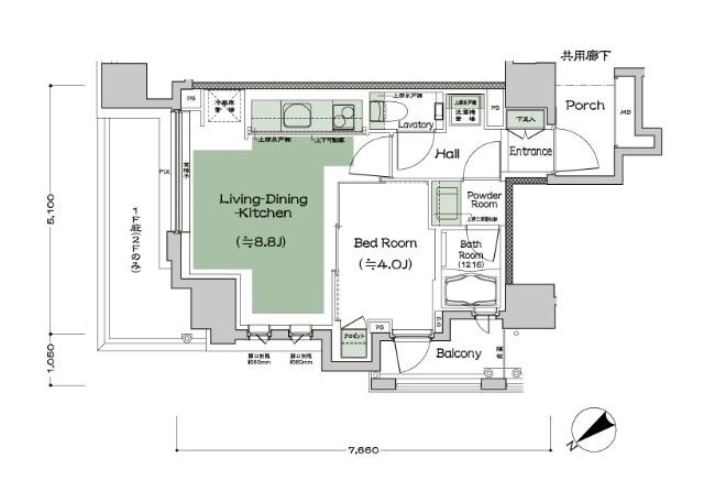 セントラルプレイス南大塚（505） 間取り図画像
