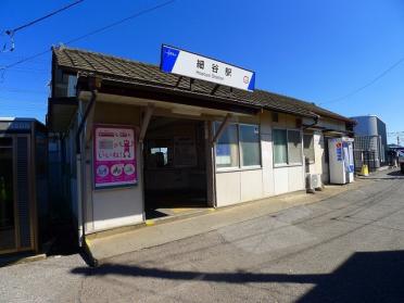 東武伊勢崎線　細谷駅：1800m