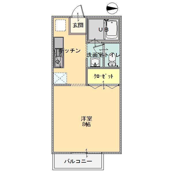 プチパレス青楓（101） 間取り図画像