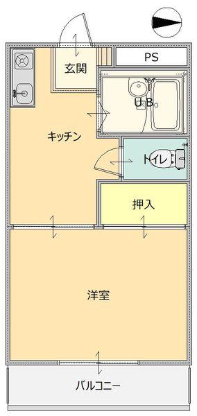 レジデンス内ヶ島（202） 間取り図画像