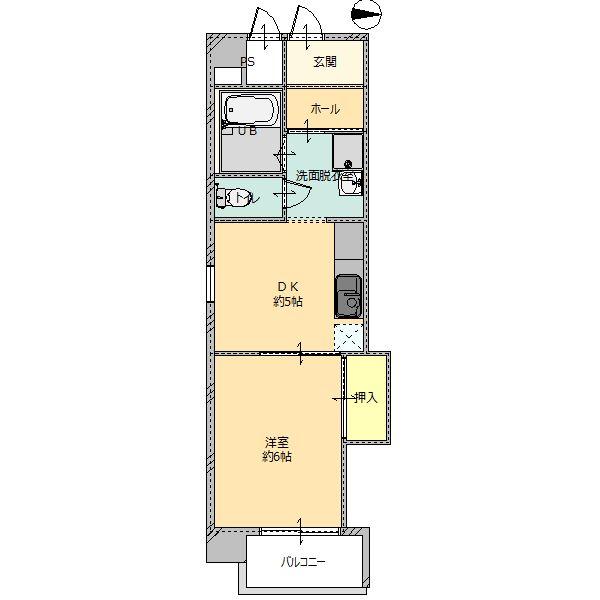 パールマンション（212） 間取り図画像