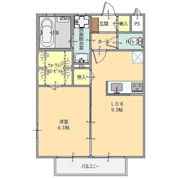 グレイス植上（103） 間取り図画像