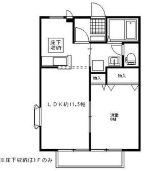 中部屋の為出窓なし
