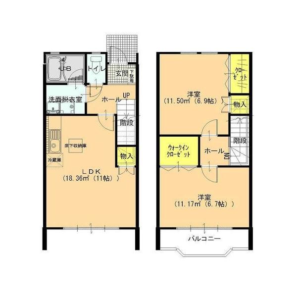 パーフェクトハウス南大町（2） 間取り図画像