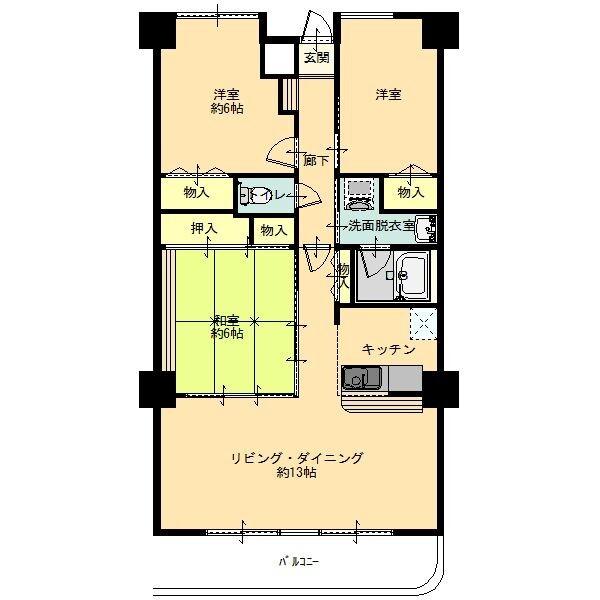 ローゼンクローネ（1303） 間取り図画像