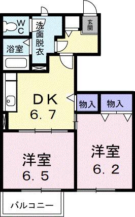 プチ　グレーヌＢ（103） 間取り図画像