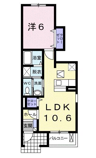 グリシーナ（104） 間取り図画像