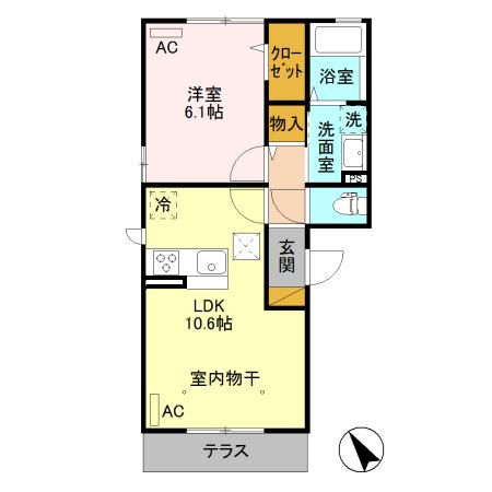 ピノン（101） 間取り図画像