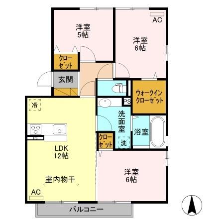サープレマーシー　Ｂ（302） 間取り図画像