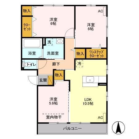 エルパセオ（302） 間取り図画像